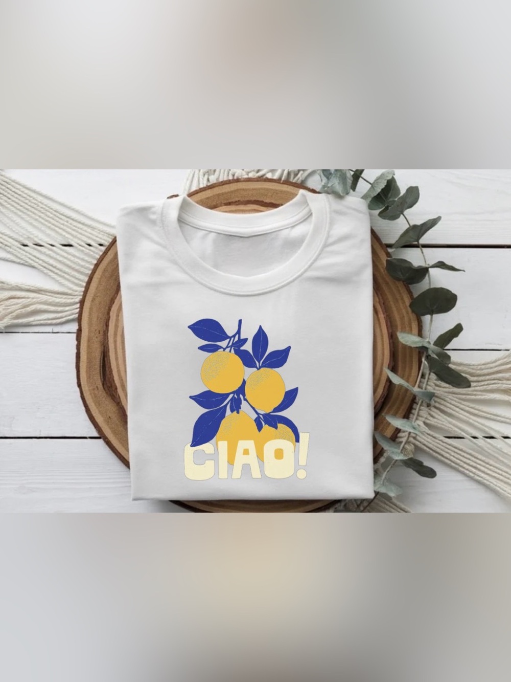 Ciao Lemon Shirt Italian Summer Graphic Tee
